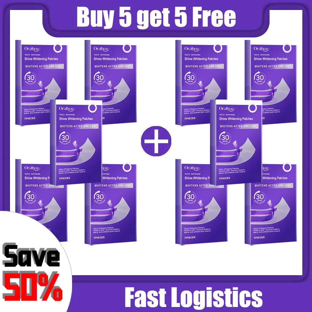 Purple Teeth Whitening Strips Brighten Tooth Remove Plaque Stain Cleaning Oral Hygiene Reduce Sensitivity Bleaching Dental Tools