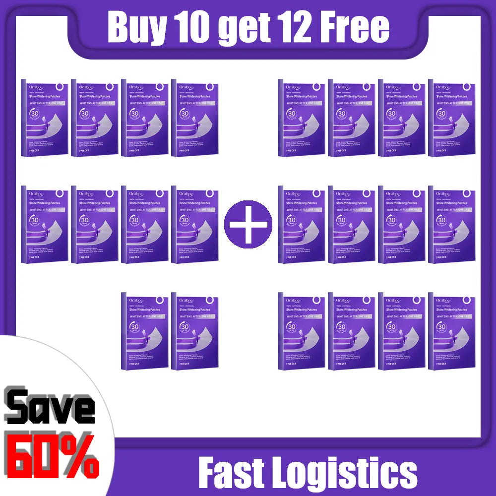 Purple Teeth Whitening Strips Brighten Tooth Remove Plaque Stain Cleaning Oral Hygiene Reduce Sensitivity Bleaching Dental Tools