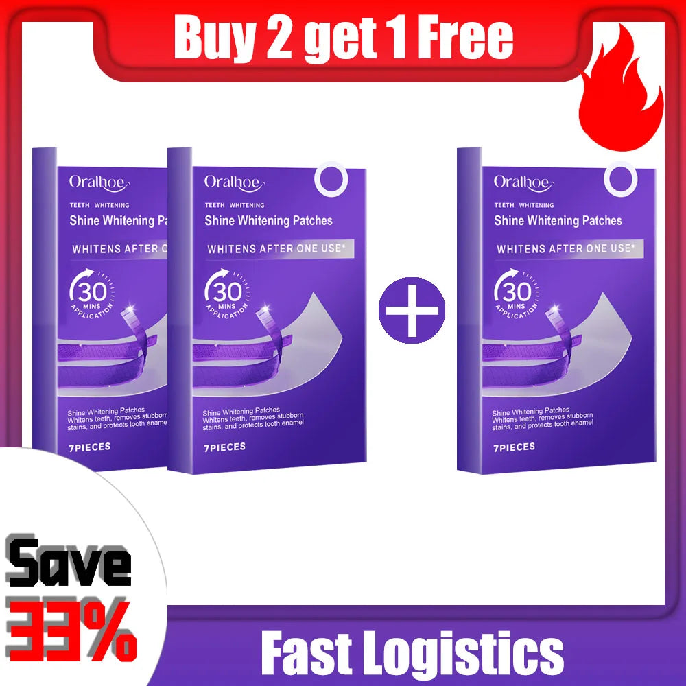 Purple Teeth Whitening Strips Brighten Tooth Remove Plaque Stain Cleaning Oral Hygiene Reduce Sensitivity Bleaching Dental Tools